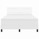 vidaXL Ágykeret matraccal matracmal Fehér 160 x 200 cm Műbőr