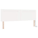 vidaXL Boxrugós ágy matracmal fejtámlával Fehér 180 x 200 cm Műbőr