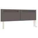 vidaXL Boxrugós ágy matracmal fejtámlával Szürke 180 x 200 cm Műbőr