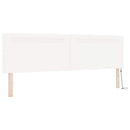 vidaXL Boxrugós ágy matracmal leddel Fehér 200 x 200 cm Műbőr