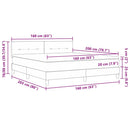 vidaXL Boxrugós ágy matracmal Sötétzöld 160 x 200 cm Bársony