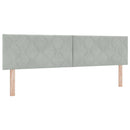 vidaXL Boxrugós ágy matracmal Világosszürke 180 x 200 cm Bársony