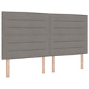 vidaXL Boxrugós ágy fejtámlával Tópszínű 180 x 200 cm szövet