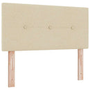 vidaXL Boxspring ágy matraccal matracmal Krém 80 x 200 cm szövet