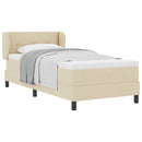 vidaXL Boxspring ágy matraccal matracmal Krém 80 x 200 cm szövet