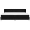 vidaXL Boxspring ágy matraccal matracmal Fekete 200 x 200 cm szövet