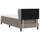 vidaXL Boxspring ágy matraccal matracmal Tópszínű 80 x 200 cm szövet