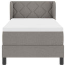 vidaXL Boxspring ágy matraccal matracmal Tópszínű 80 x 200 cm szövet