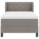 vidaXL Boxspring ágy matraccal matracmal Tópszínű 100 x 200 cm szövet