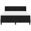 vidaXL Boxspring ágy matraccal matracmal Fekete 140 x 200 cm szövet