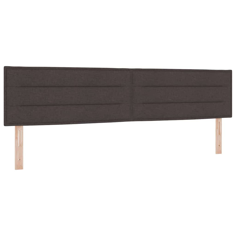 vidaXL Rugós Ágy Matraccal Krém 90x200 cm Szövet matracmal sötétbarna