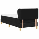 vidaXL Boxrugós ágy matracmal fejtámlával Fekete 80 x 200 cm szövet