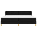 vidaXL Rugós Ágy Matraccal Krém 90x200 cm Szövet Fekete 200 x 200 cm