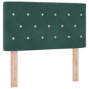 vidaXL Boxrugós ágy fejtámlával Sötétzöld 80 x 200 cm Bársony