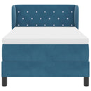 vidaXL Box Spring Ágy Matraccal Sötétszürke 80x200 cm Bársonyos