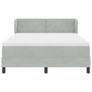 vidaXL Box Spring Ágy Matraccal Sötétszürke 80x200 cm Bársonyos