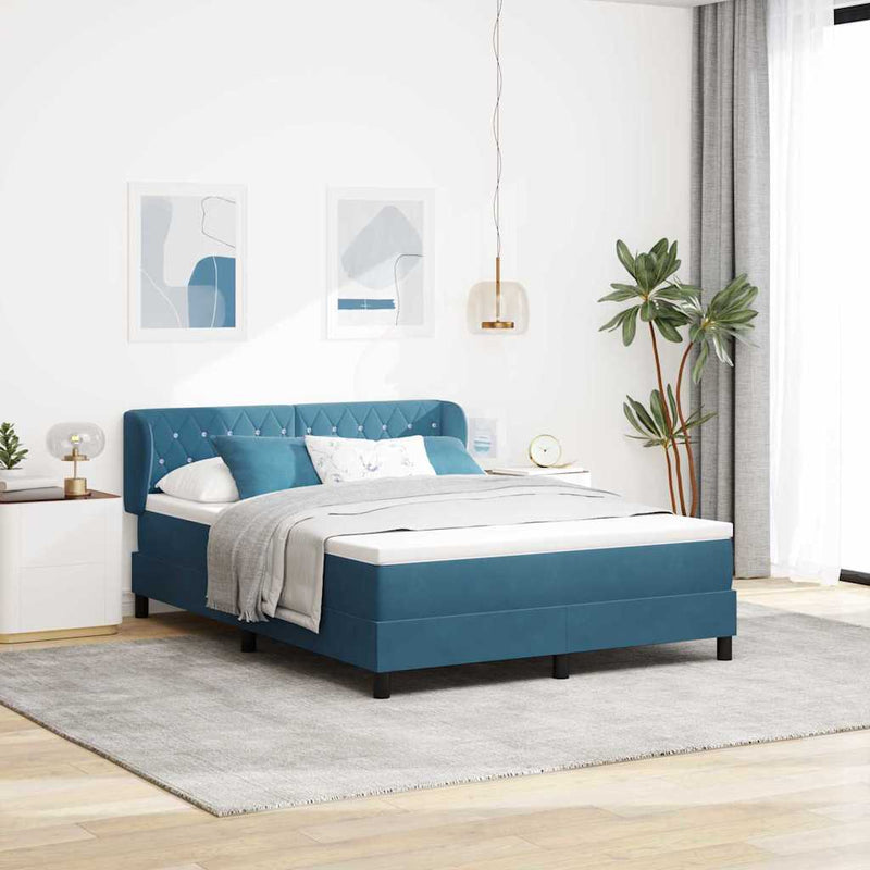 vidaXL Box Spring Ágy Matraccal Sötétszürke 80x200 cm Bársonyos