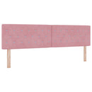 vidaXL Boxrugós ágy fejtámlával Rózsaszín 180 x 200 cm Bársony