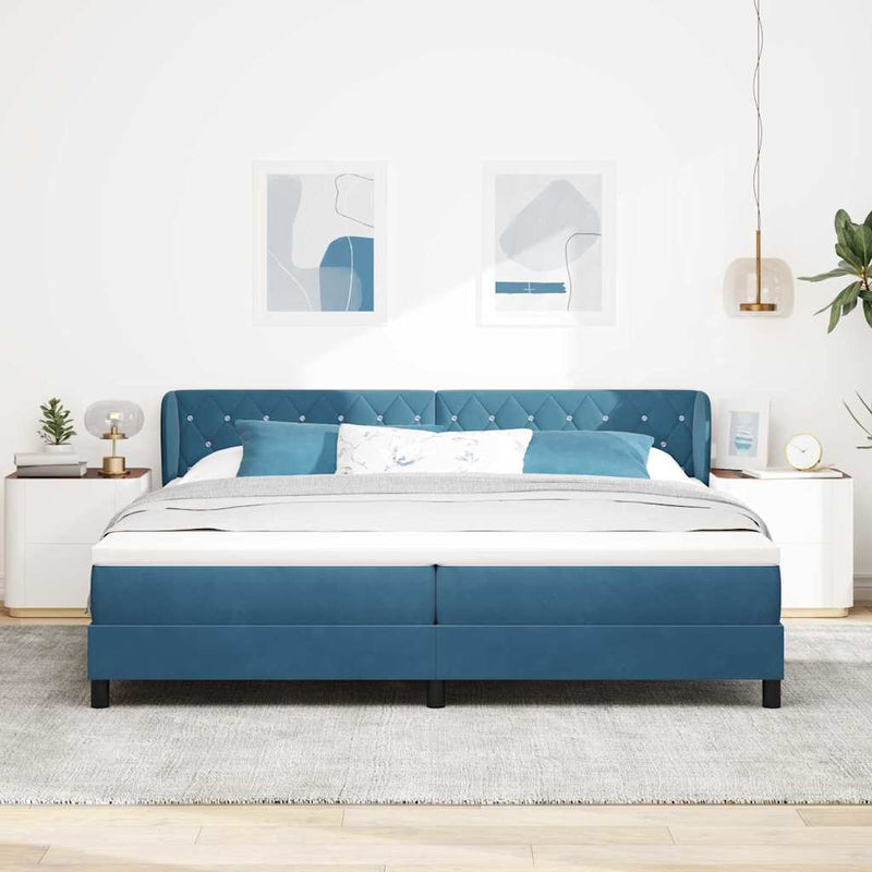 vidaXL Box Spring Ágy Matraccal Sötétszürke 80x200 cm Bársonyos