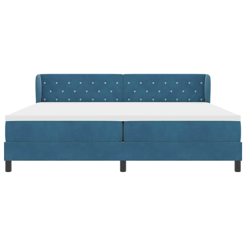 vidaXL Box Spring Ágy Matraccal Sötétszürke 80x200 cm Bársonyos