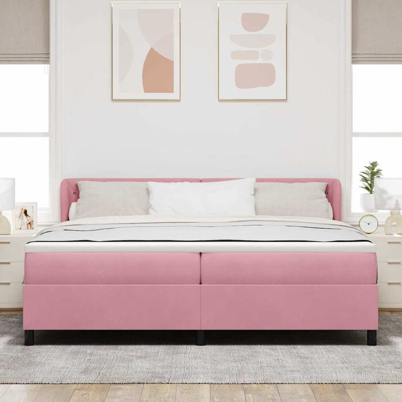 vidaXL Box Spring Ágy Matraccal Sötétszürke 80x200 cm Bársonyos