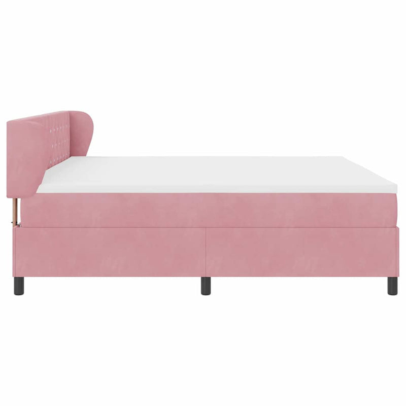 vidaXL Box Spring Ágy Matraccal Sötétszürke 80x200 cm Bársonyos