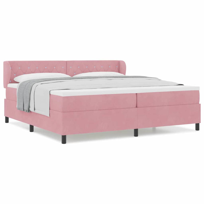 vidaXL Box Spring Ágy Matraccal Sötétszürke 80x200 cm Bársonyos