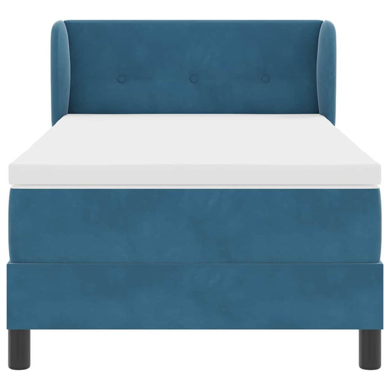 vidaXL Box Spring Ágy Matraccal Sötétszürke 80x200 cm Bársonyos