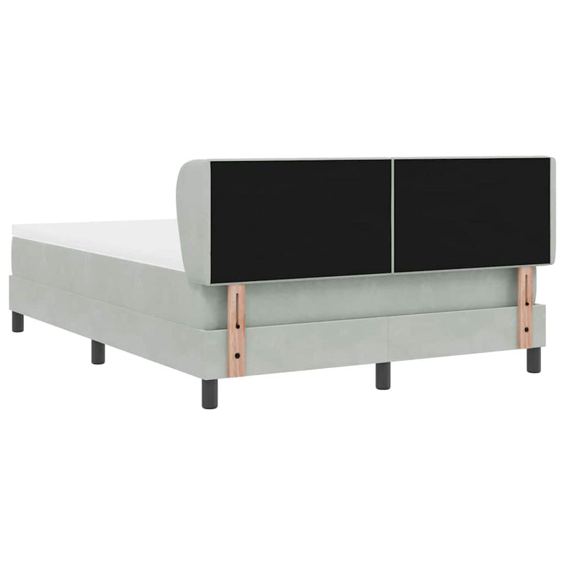 vidaXL Box Spring Ágy Matraccal Sötétszürke 80x200 cm Bársonyos