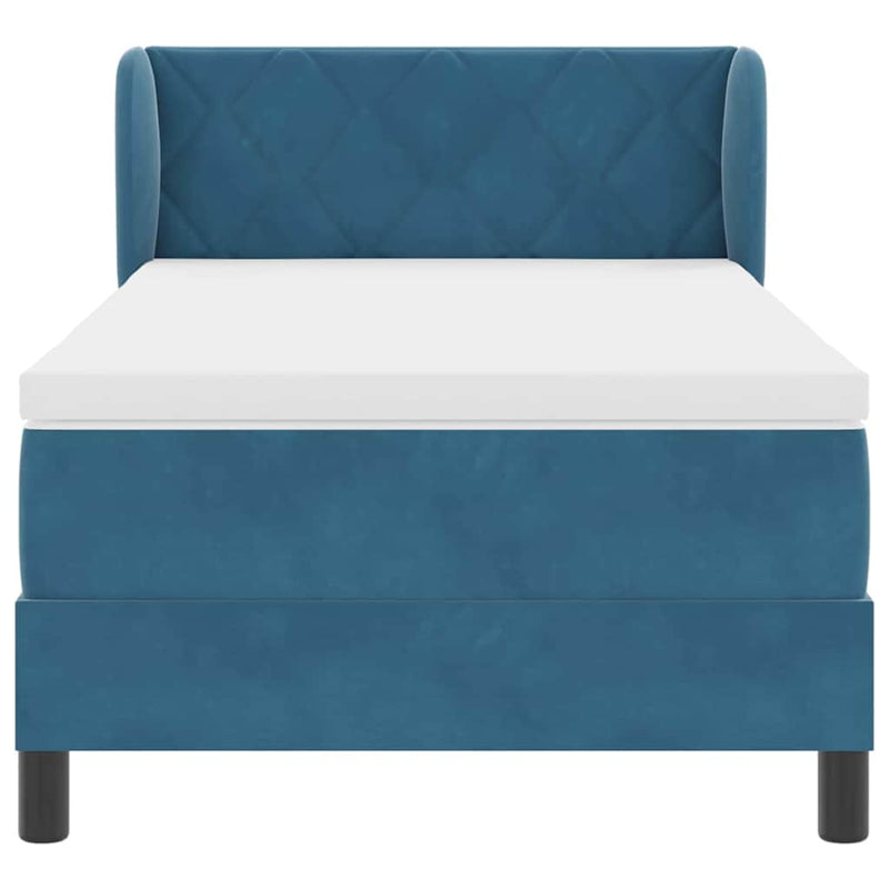 vidaXL Box Spring Ágy Matraccal Sötétszürke 80x200 cm Bársonyos