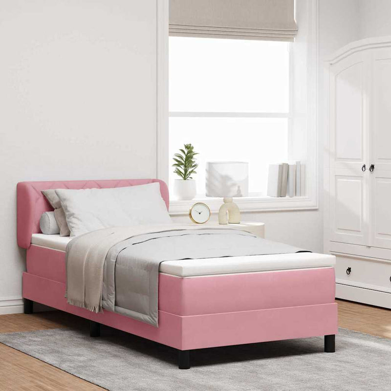 vidaXL Box Spring Ágy Matraccal Sötétszürke 80x200 cm Bársonyos