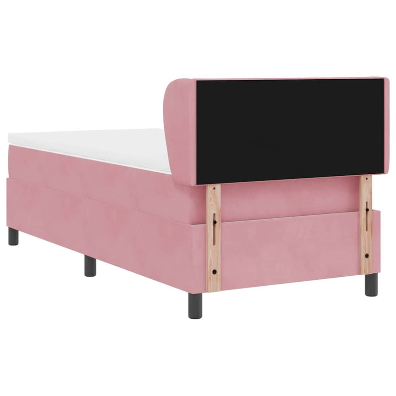 vidaXL Box Spring Ágy Matraccal Sötétszürke 80x200 cm Bársonyos