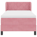 vidaXL Box Spring Ágy Matraccal Sötétszürke 80x200 cm Bársonyos