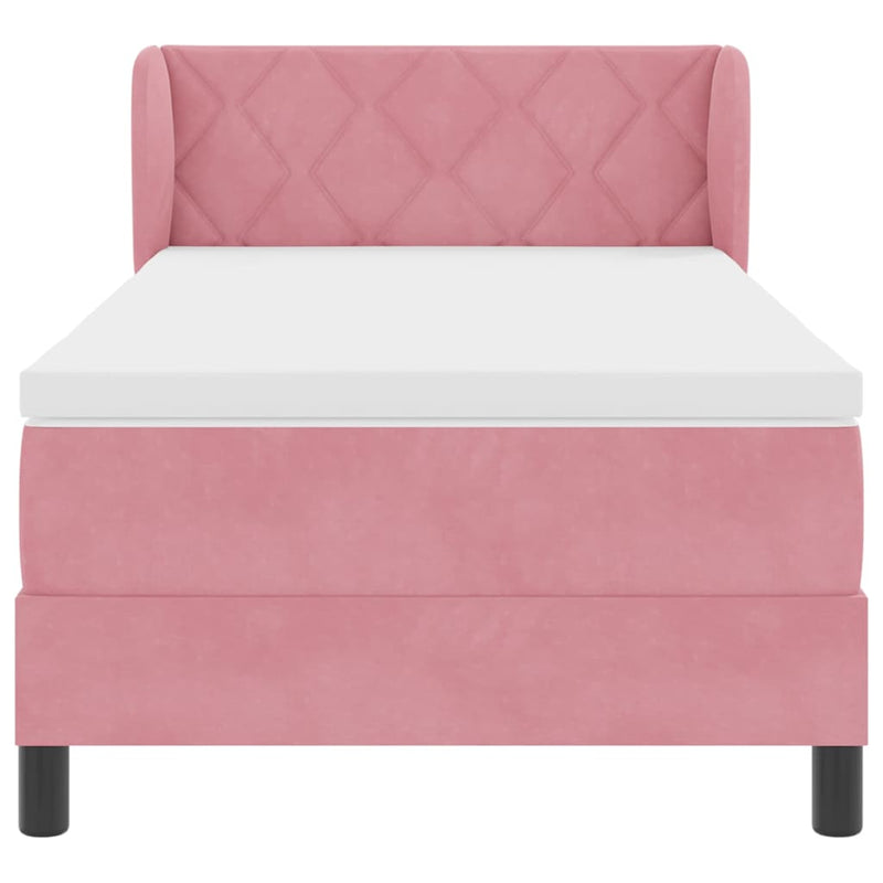 vidaXL Box Spring Ágy Matraccal Sötétszürke 80x200 cm Bársonyos