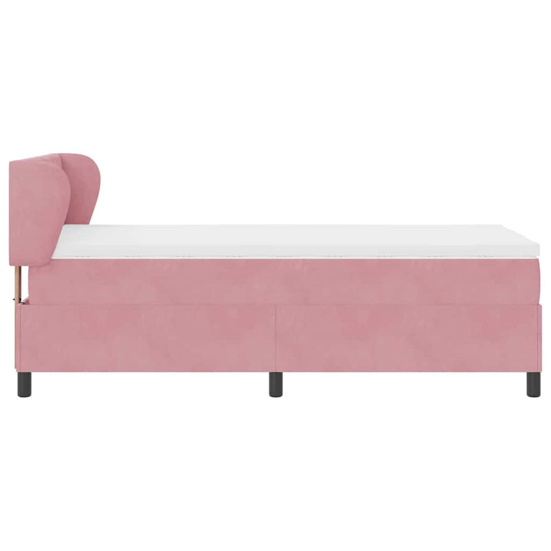 vidaXL Box Spring Ágy Matraccal Sötétszürke 80x200 cm Bársonyos