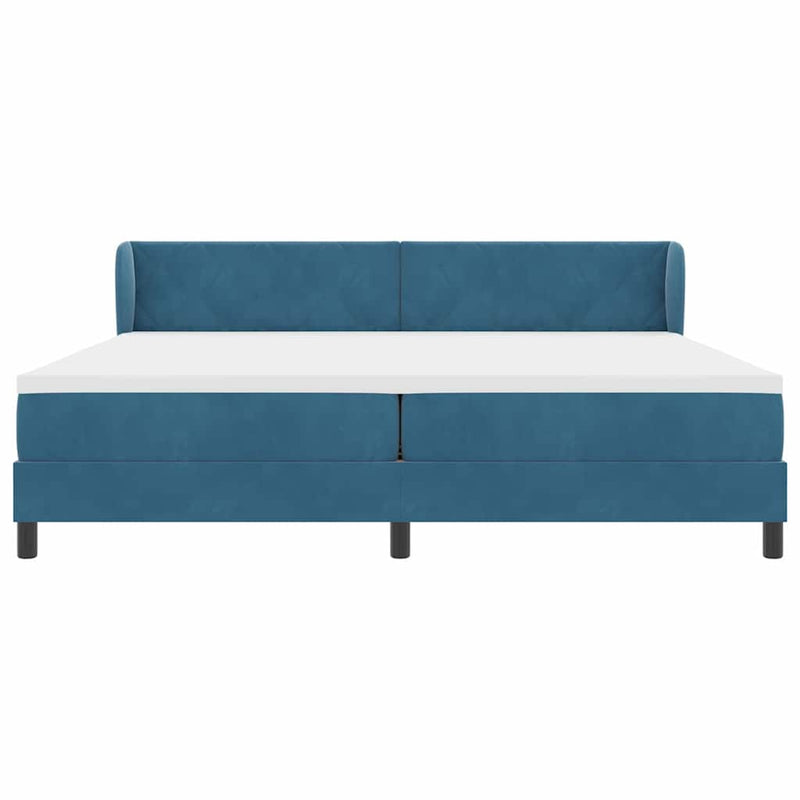 vidaXL Box Spring Ágy Matraccal Sötétszürke 80x200 cm Bársonyos