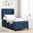 vidaXL Boxrugós ágy matracmal fejtámlával Kék 80 x 200 cm szövet
