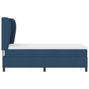 vidaXL Boxrugós ágy matracmal fejtámlával Kék 80 x 200 cm szövet