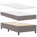 vidaXL Boxrugós ágy fejtámlával Tópszínű 90 x 190 cm szövet