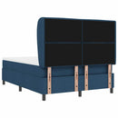vidaXL Boxrugós ágy matracmal fejtámlával Kék 140 x 200 cm szövet