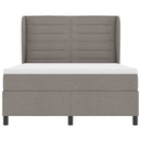 vidaXL Boxrugós ágy fejtámlával Tópszínű 160 x 200 cm szövet