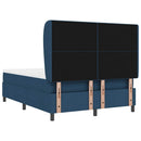 vidaXL Boxrugós ágy matracmal fejtámlával Kék 140 x 200 cm szövet