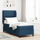 vidaXL Boxrugós ágy fejtámlával Kék 80 x 200 cm szövet