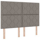 vidaXL Boxrugós ágy fejtámlával Tópszínű 140 x 190 cm szövet