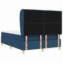 vidaXL Boxrugós ágy matracmal fejtámlával Kék 200 x 140 cm szövet