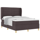 vidaXL Boxrugós ágy matracmal Sötét Barna 200 x 160 cm szövet