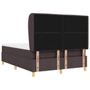 vidaXL Boxrugós ágy matracmal Sötét Barna 200 x 160 cm szövet
