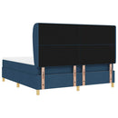 vidaXL Boxrugós ágy fejtámlával Kék 200 x 180 cm szövet