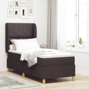 vidaXL Boxrugós ágy párnával Sötét Barna 200 x 80 cm szövet