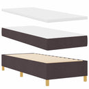 vidaXL Boxrugós ágy párnával Sötét Barna 200 x 80 cm szövet